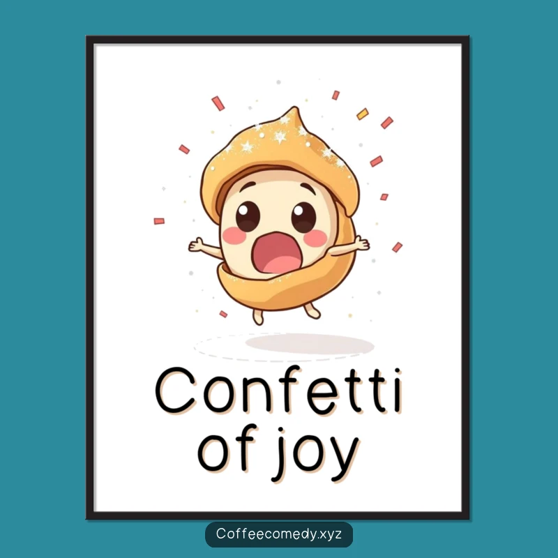 Funny Pastry Digital Art: Spinning Sweetness, A Versatile Funny Gift for Instant Fun!