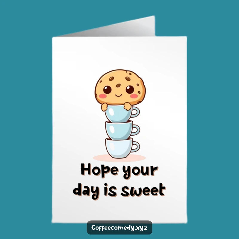 Free Printable Cookie Birthday Card: Funny Downloadable Gift for Coffee Lovers!