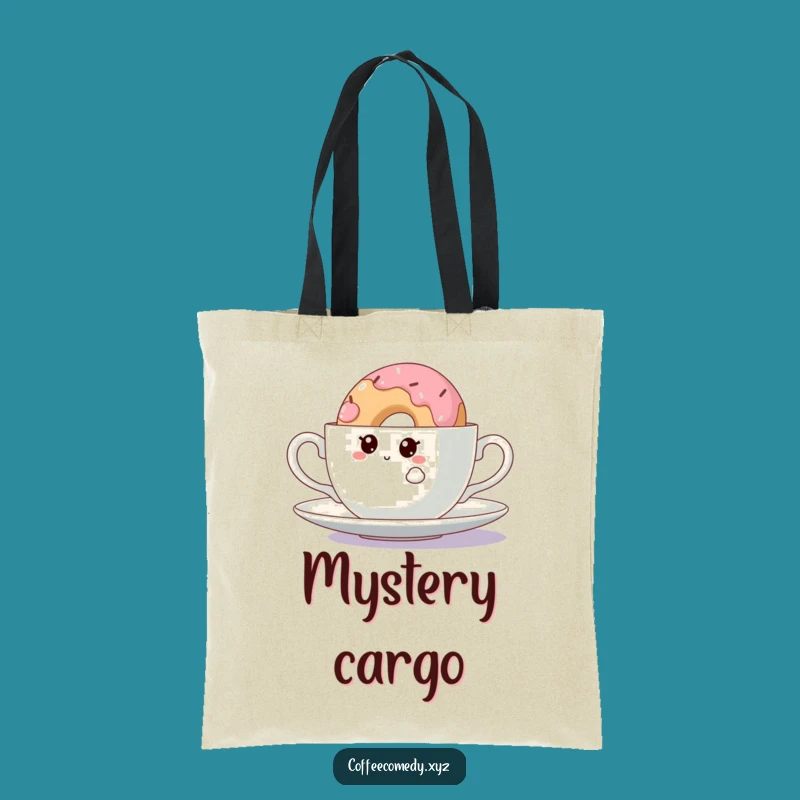 Funny Kawaii Doughnut Tote Bag: Curious Style, Perfect Treat Carrier Gift!